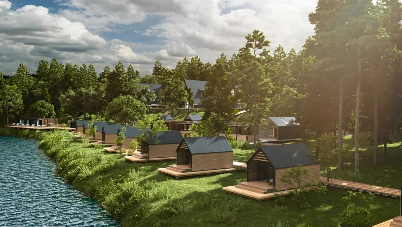 Ландшафтный дизайн проекта Barns hotel