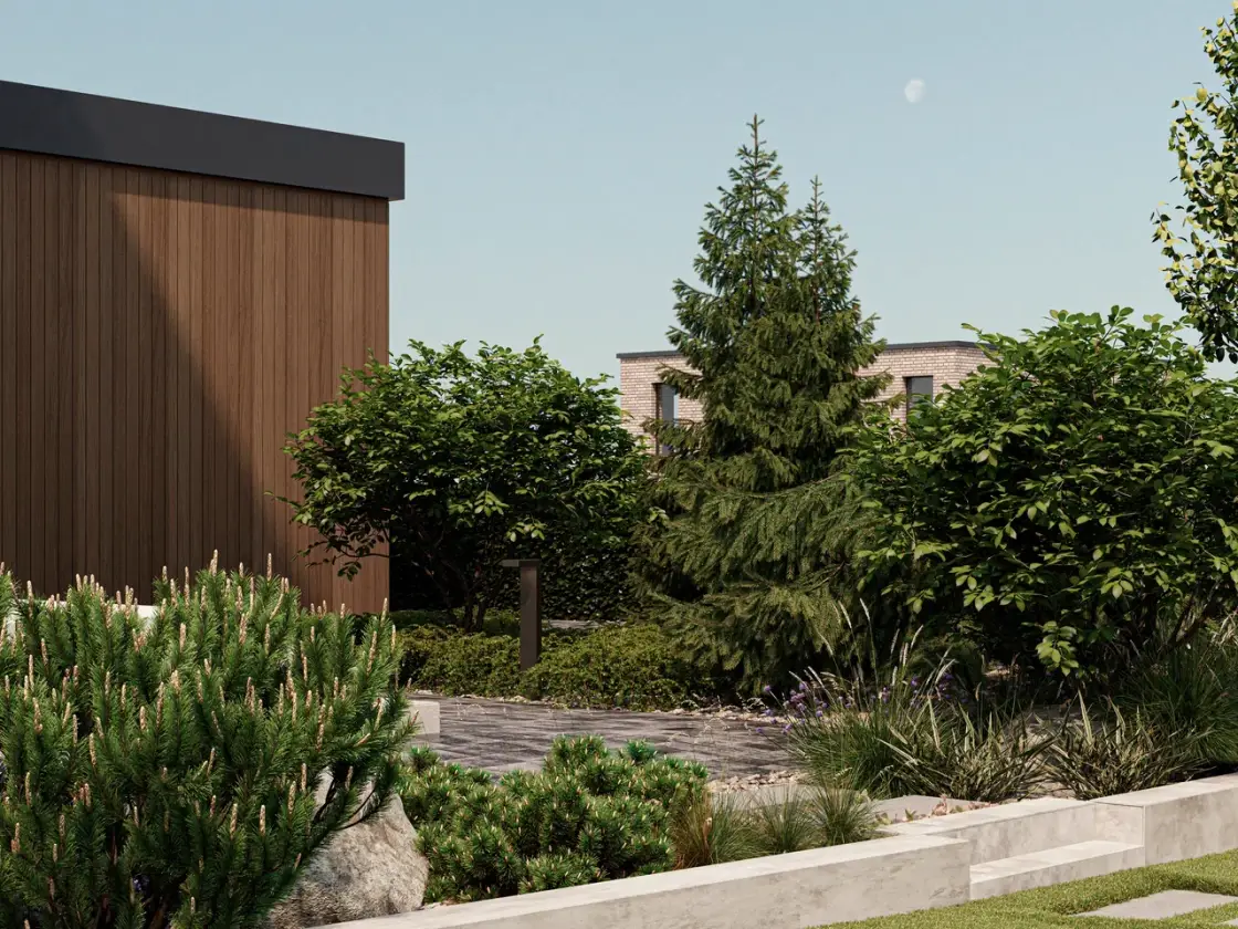 Ландшафтный дизайн проекта Маслово