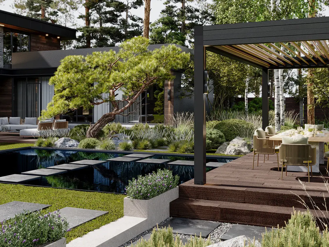 Ландшафтный дизайн проекта Райт вилладж